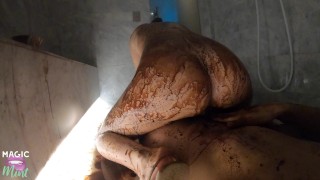 WE MADE A MESS – HOT CHOCOLATE SEX IN A PUBLIC WELLNESS SPA-MAGICMINTCOUPLE